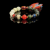 Turbulent Elemental Agate Bracelet Gonggong Inspired 10mm with multicolored agate beads and tassel detail