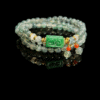 Harmonizing green agate bracelet inspired by Shennong mythology, featuring delicate 6mm agate beads in a handcrafted healing design