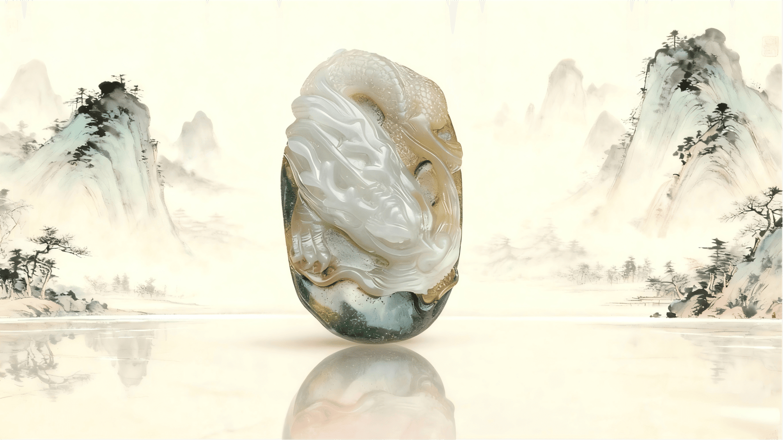handheld agate artwork carved from natural agate stone, presented as a refined collectible hand sculpture