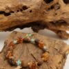 Pangu’s Earthheart Amber & Agarwood Bracelet with Phosphosiderite