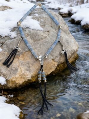 Jingwei’s Endless Tide Aquamarine & Clear Quartz Bracelet (6mm)