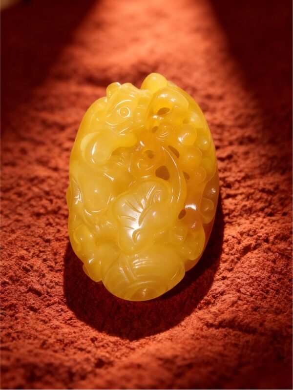 Guardian of Fortune – Handheld Agate Artwork