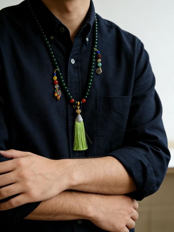 Shennong’s Herbal Way Jadeite Necklace with Red Agate (8mm) Shennong’s Herbal Way Jadeite Necklace with Red Agate (8mm)
