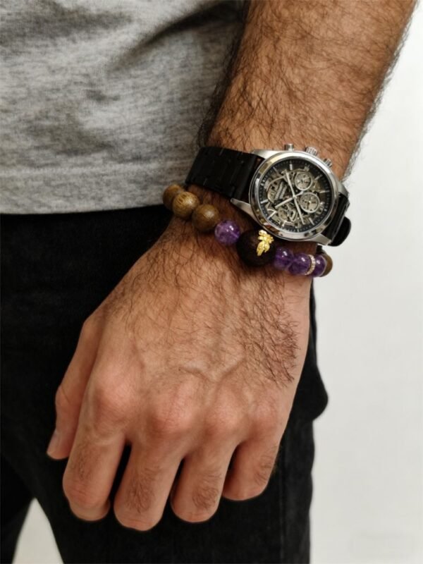 Nüwa’s Mother of Earth Amethyst Bracelet with Agarwood (11mm) Nüwa’s Mother of Earth Amethyst Bracelet with Agarwood (11mm)