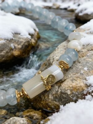 Jingwei’s Quiet Oath Aquamarine Bracelet (6mm)