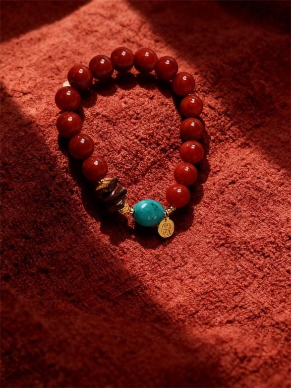Xingtian’s Steadfast Heart Red Agate Bracelet with Turquoise & Agarwood (10mm) Xingtian’s Steadfast Heart Red Agate Bracelet with Turquoise & Agarwood (10mm)